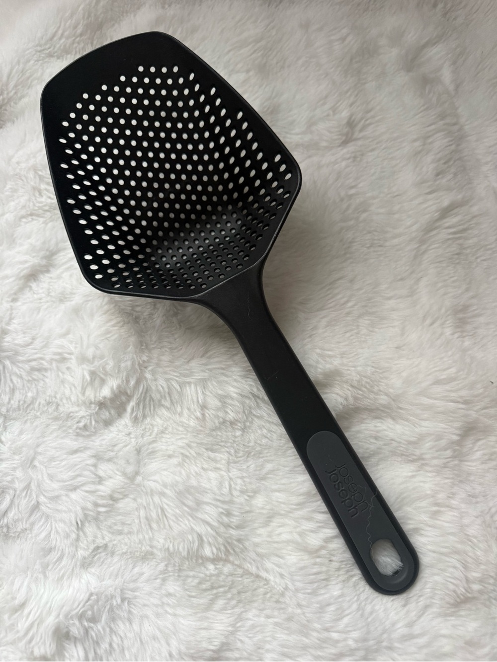 Joseph Joseph Black Perforated Skimmer Spoon for Straining and Serving